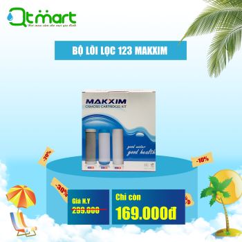 Bộ 3 lõi lọc thô lõi lọc nước 1 2 3 makxim